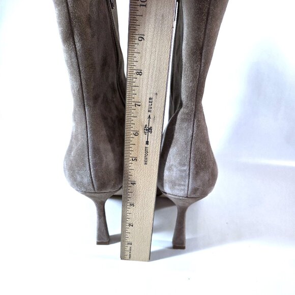 NWOT Steve Madden Sensible Tan Suede Leather Booties Size 11 - Picture 3 of 4
